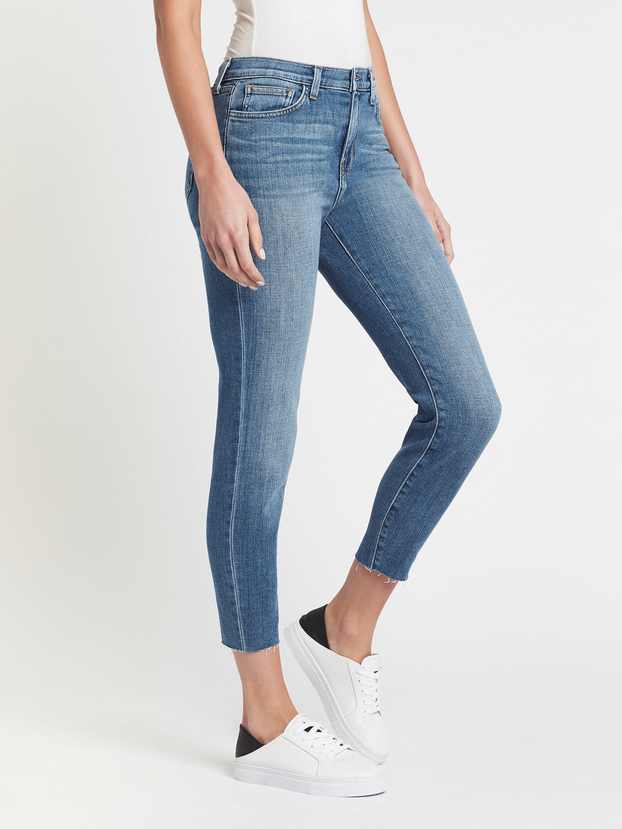 L’AGENCE el matador skinny raw hem outlet ankle fray 28