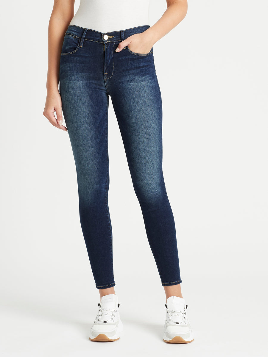 FRAME Denim Le High Skinny Jeans in Mooreyard Wash Size factory 26