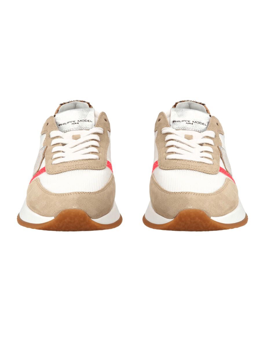 Philippe Model Tropez Low Sneaker 2.1 in Glitter Pop Blanc Coral ...