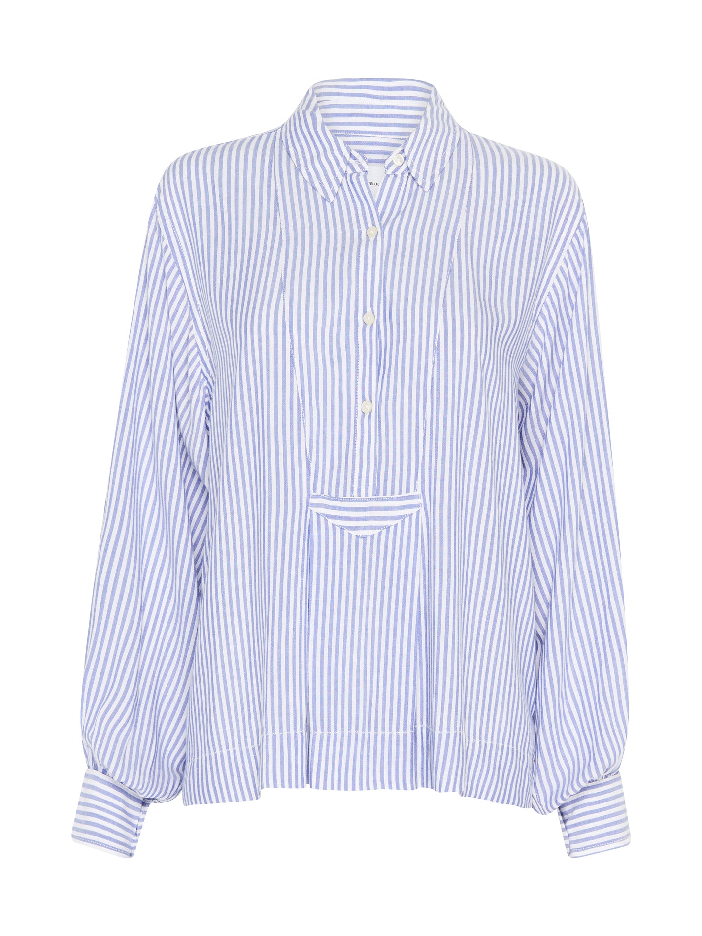 Current Elliott Emmy Blouse in Summer Stripes Order Of Style