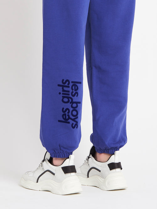 Les Girls Les Boys Loose Fit Track Pants in Spectrum Blue – Order