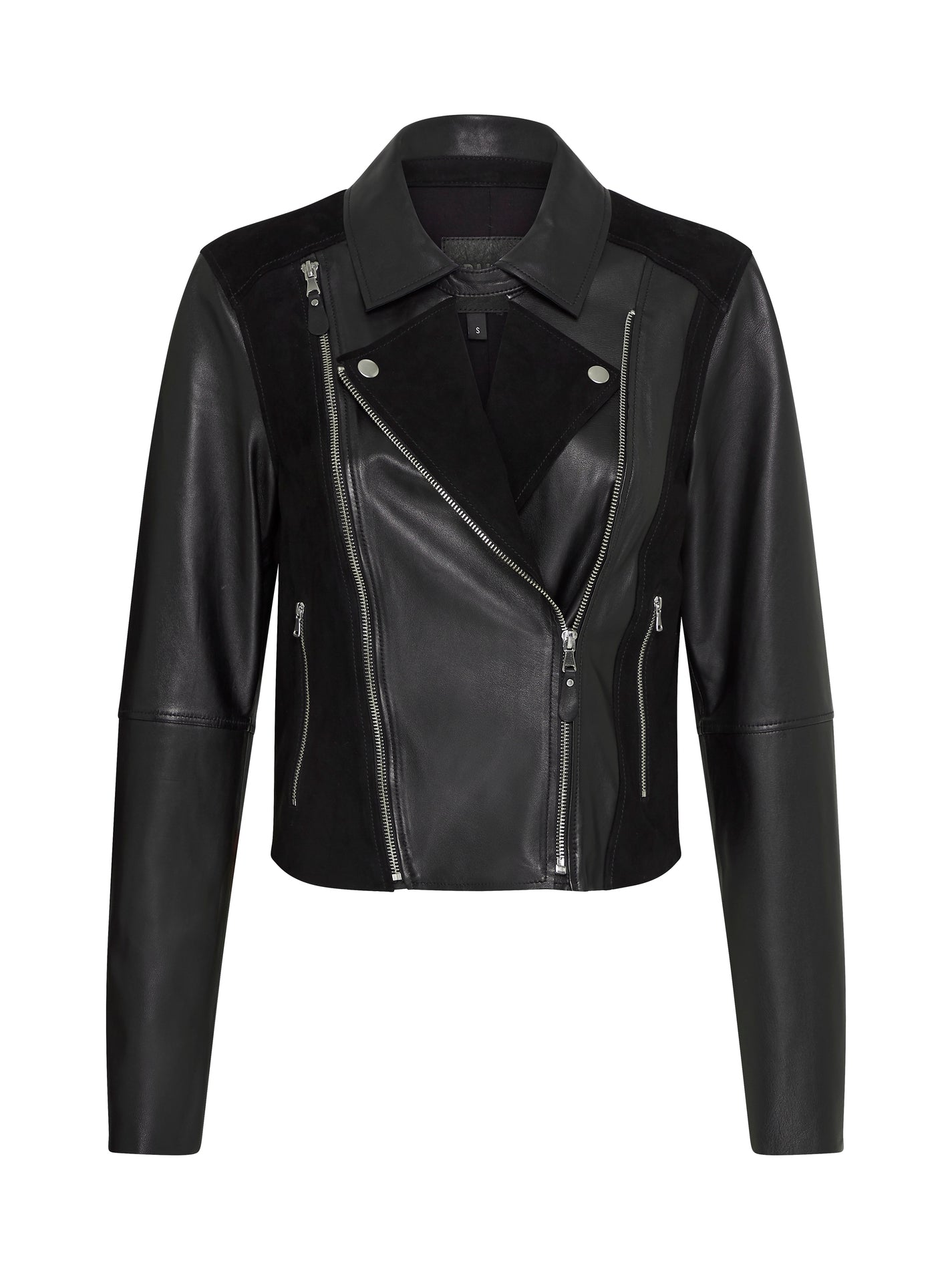 Paige • Black Leather Suede Silvie buy Moto Jacket